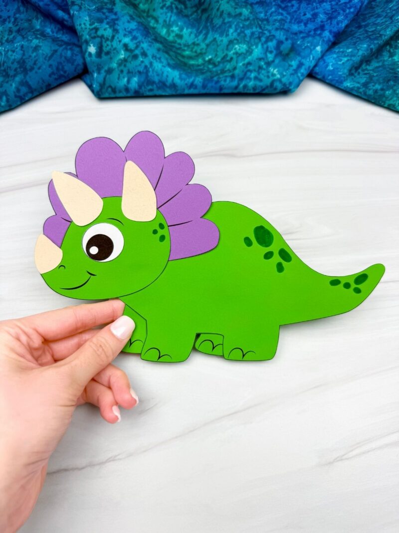 Dinosaur Paper Craft for Kids [Free PDF Template]