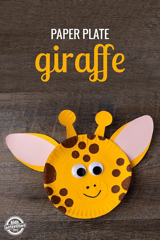 Paper Plate Giraffe