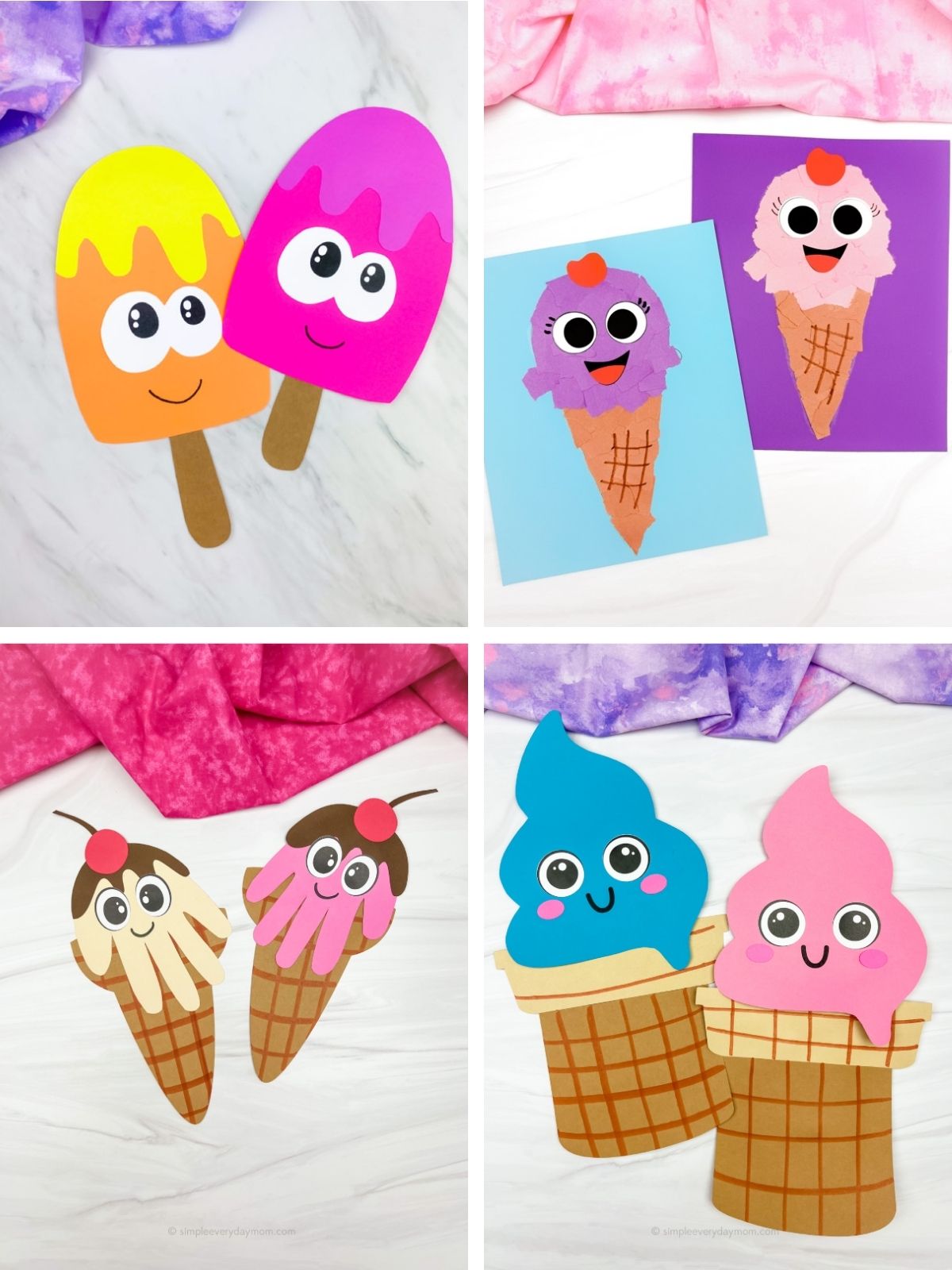 collage image of Sweet Treat Craft Ideas for Kids