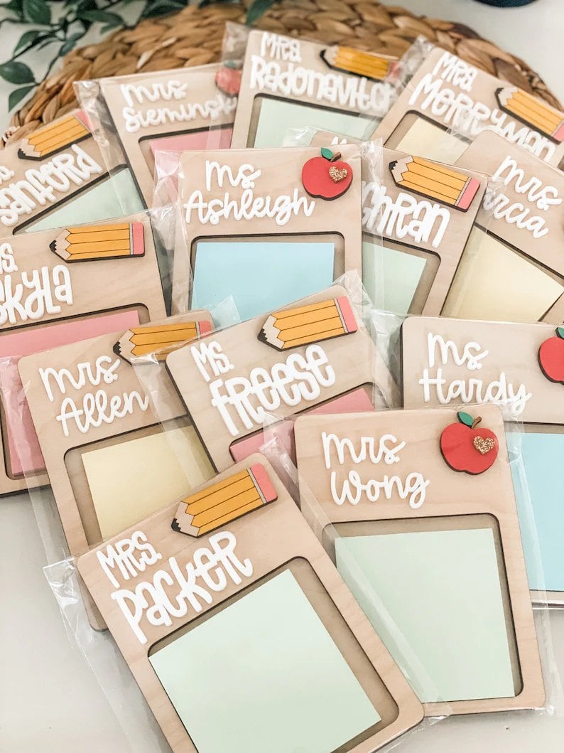 Teacher Sticky Note Holder