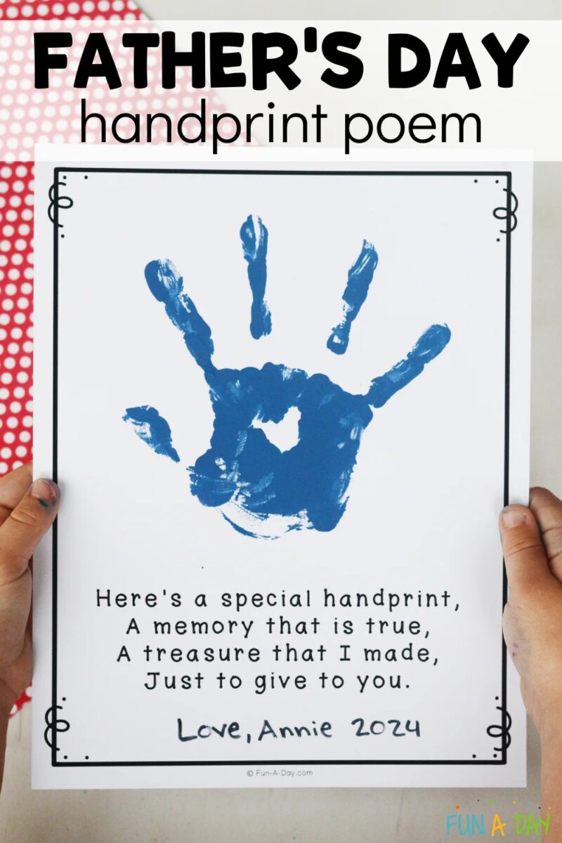 Father's Day Handprint Poem