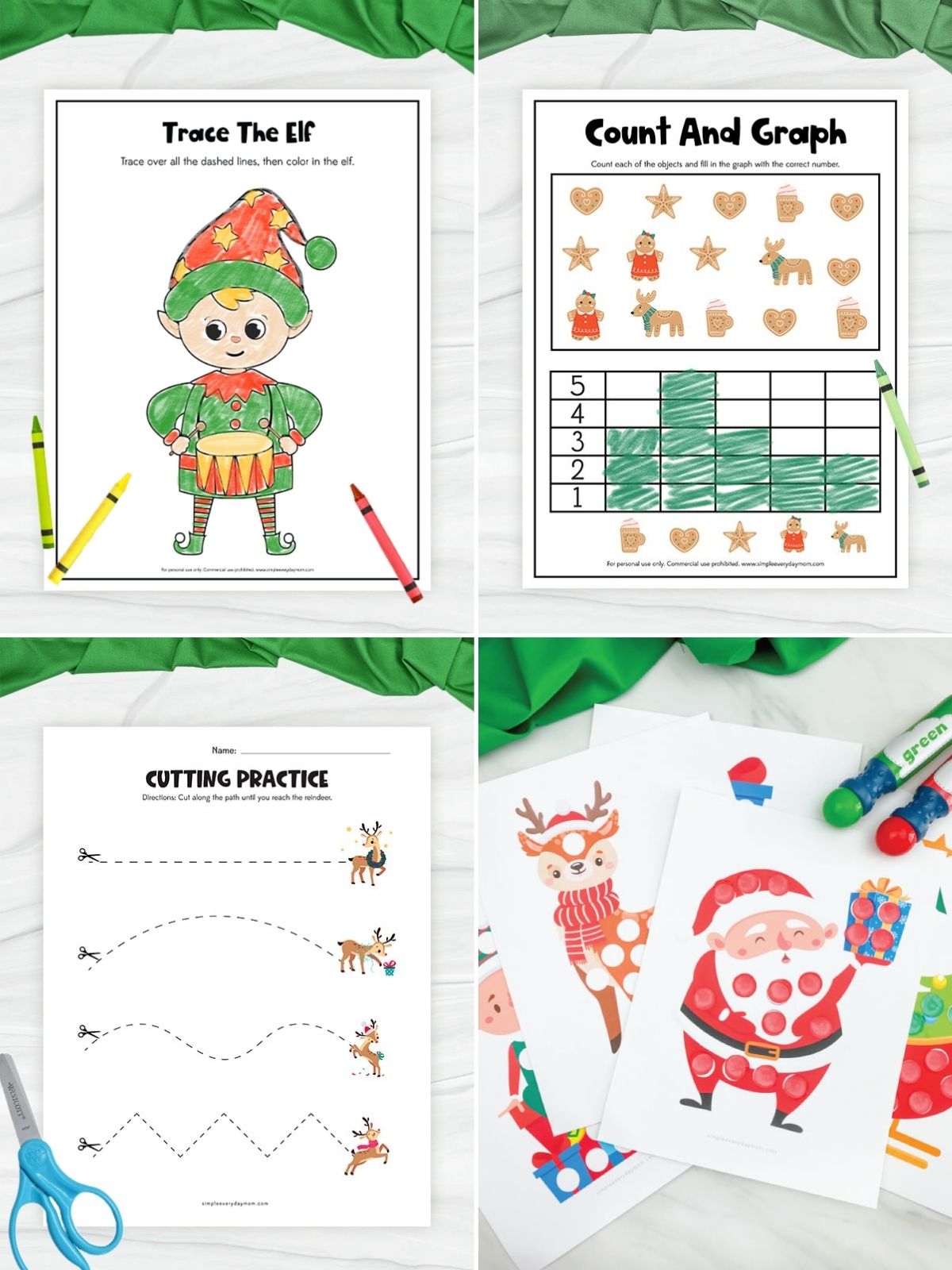 collage image of Printables To Use for Summerween