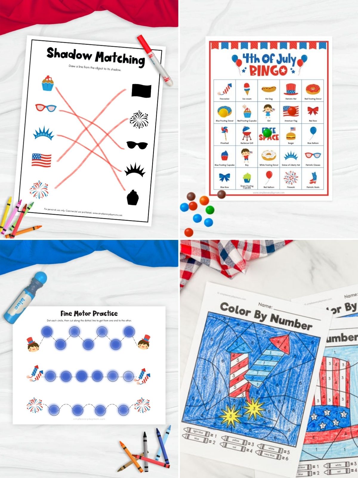 collage image of Easy Independence Day Activities