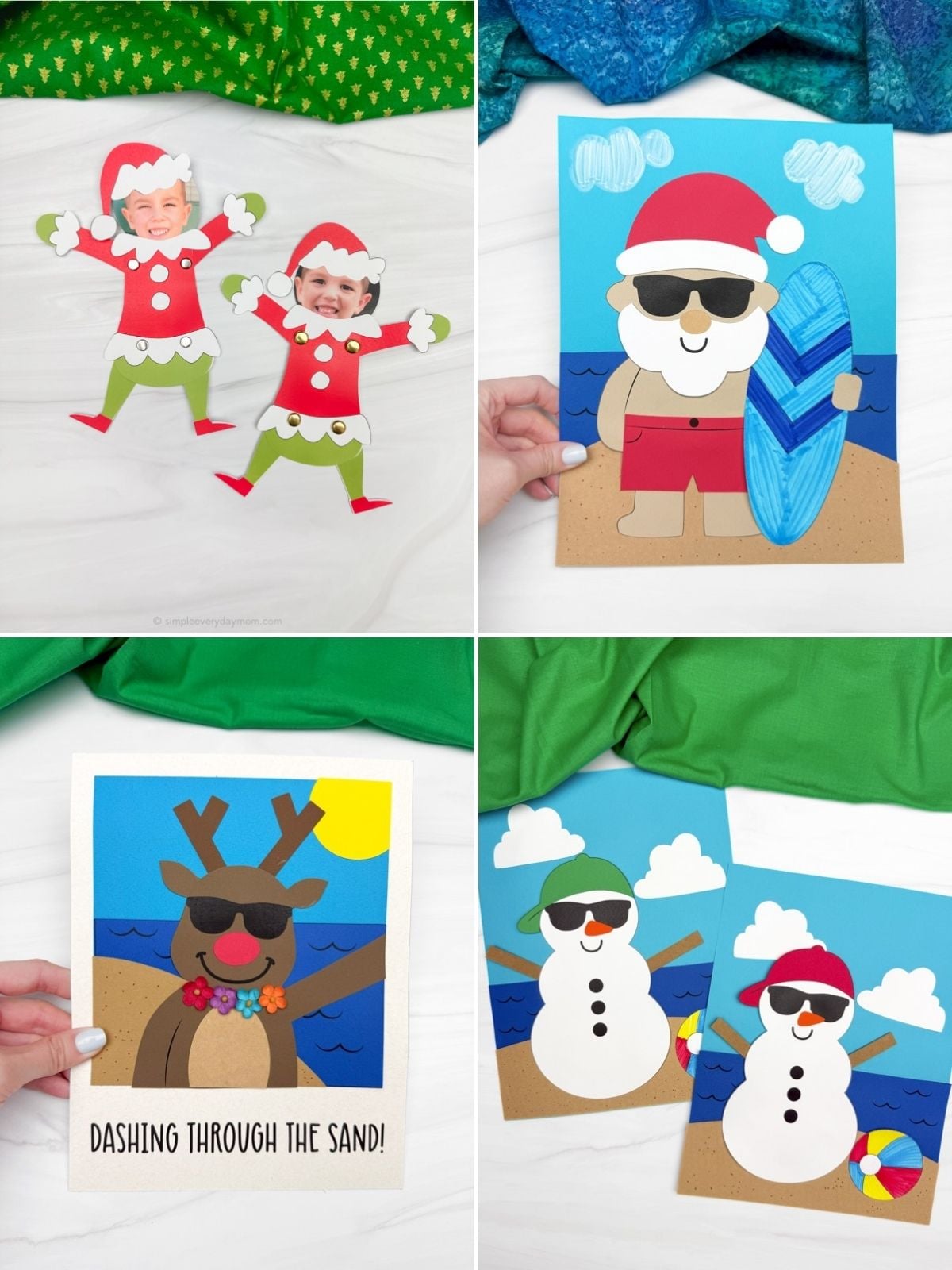 collage image of Festive Summer Crafts