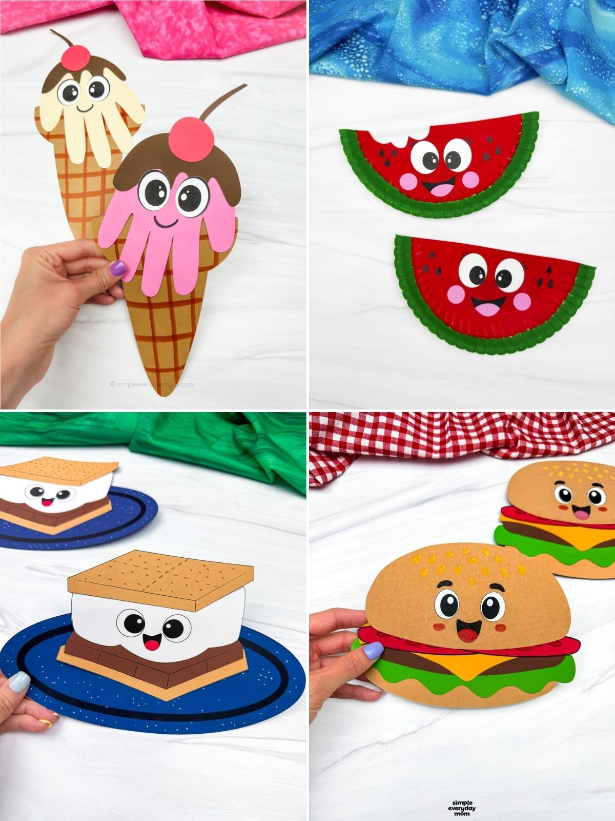 collage image of Picnic-Inspired Crafts Kids Will Love