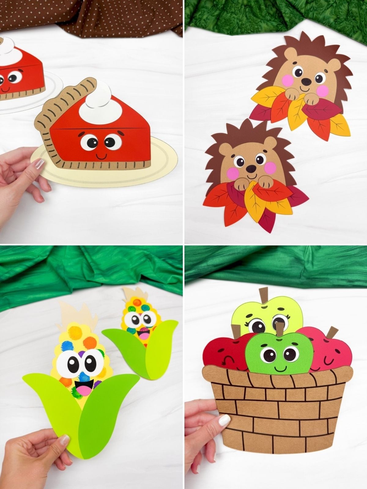 collage image of Fall Harvest Crafts