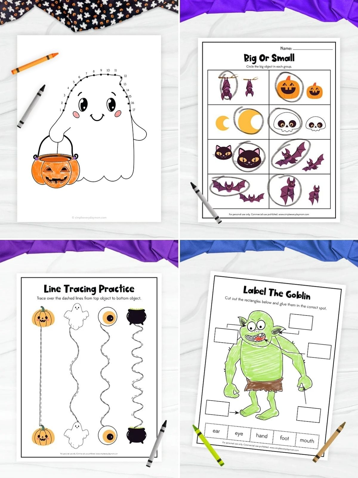 collage image of Halloween Activities for Kids
