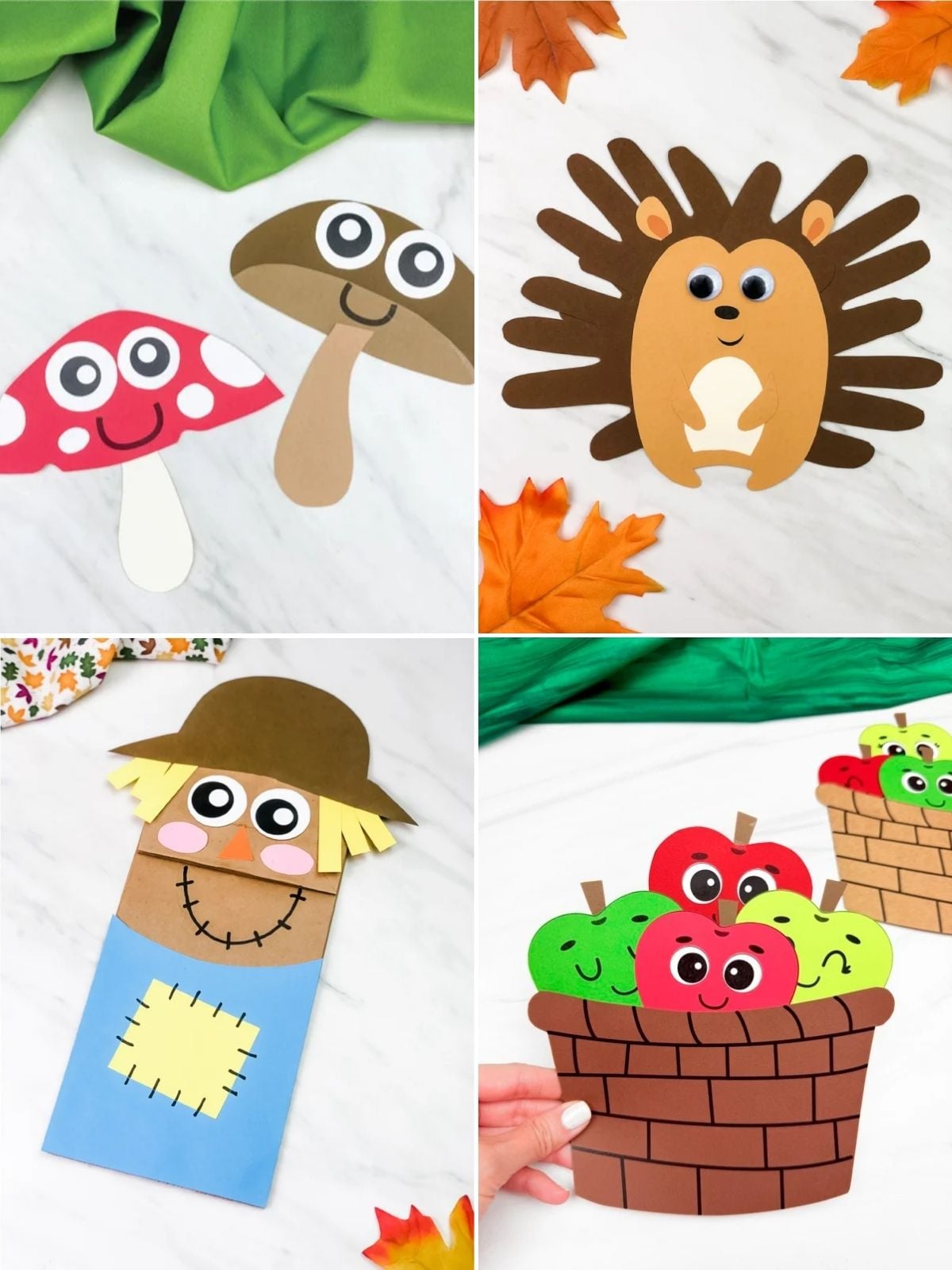 collage image of Adorable Harvest-Themed Crafts