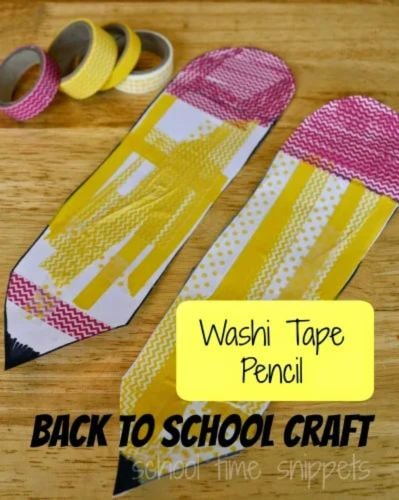 Washi Tape Pencil