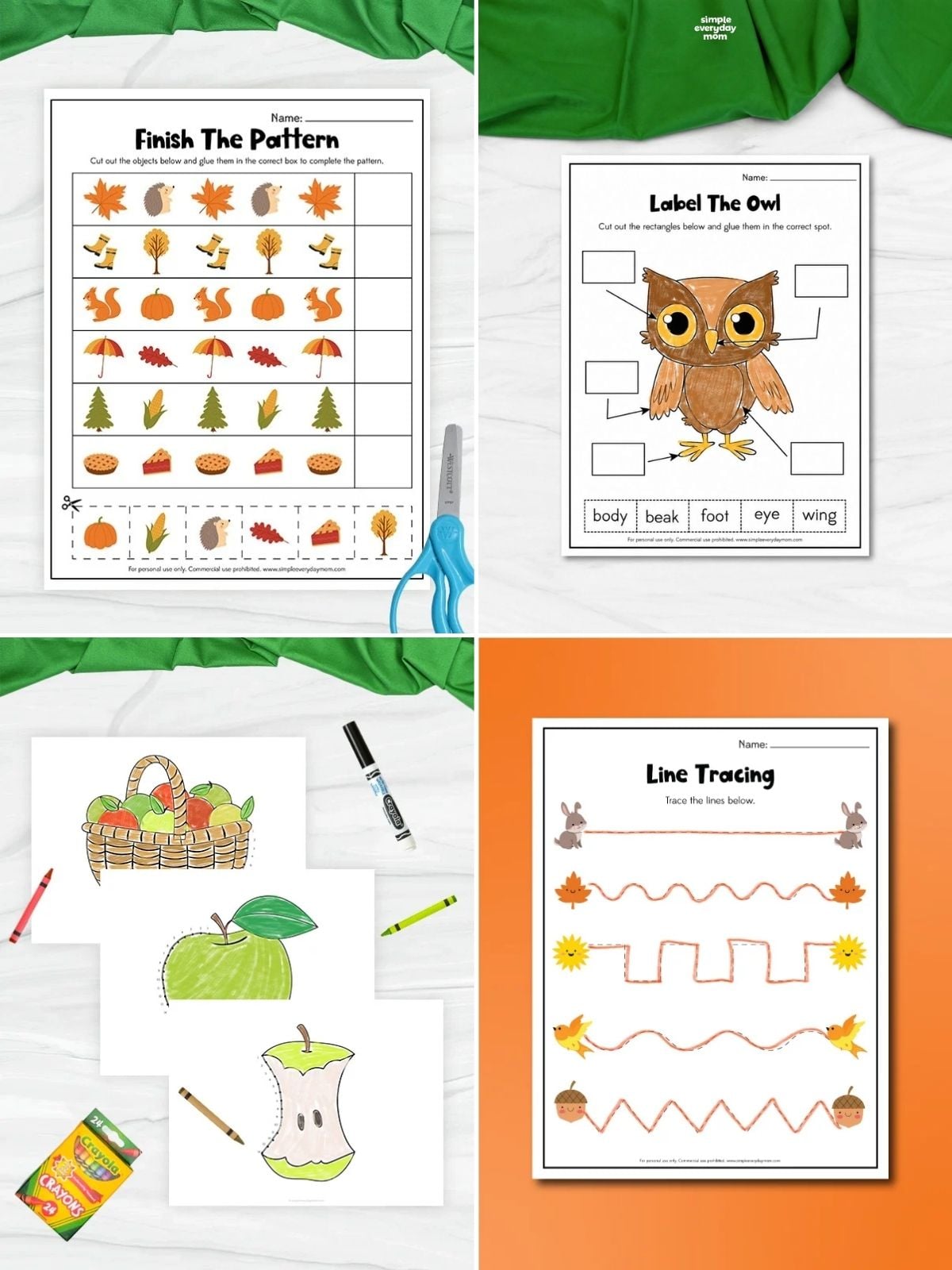 collage image of Autumn Printables