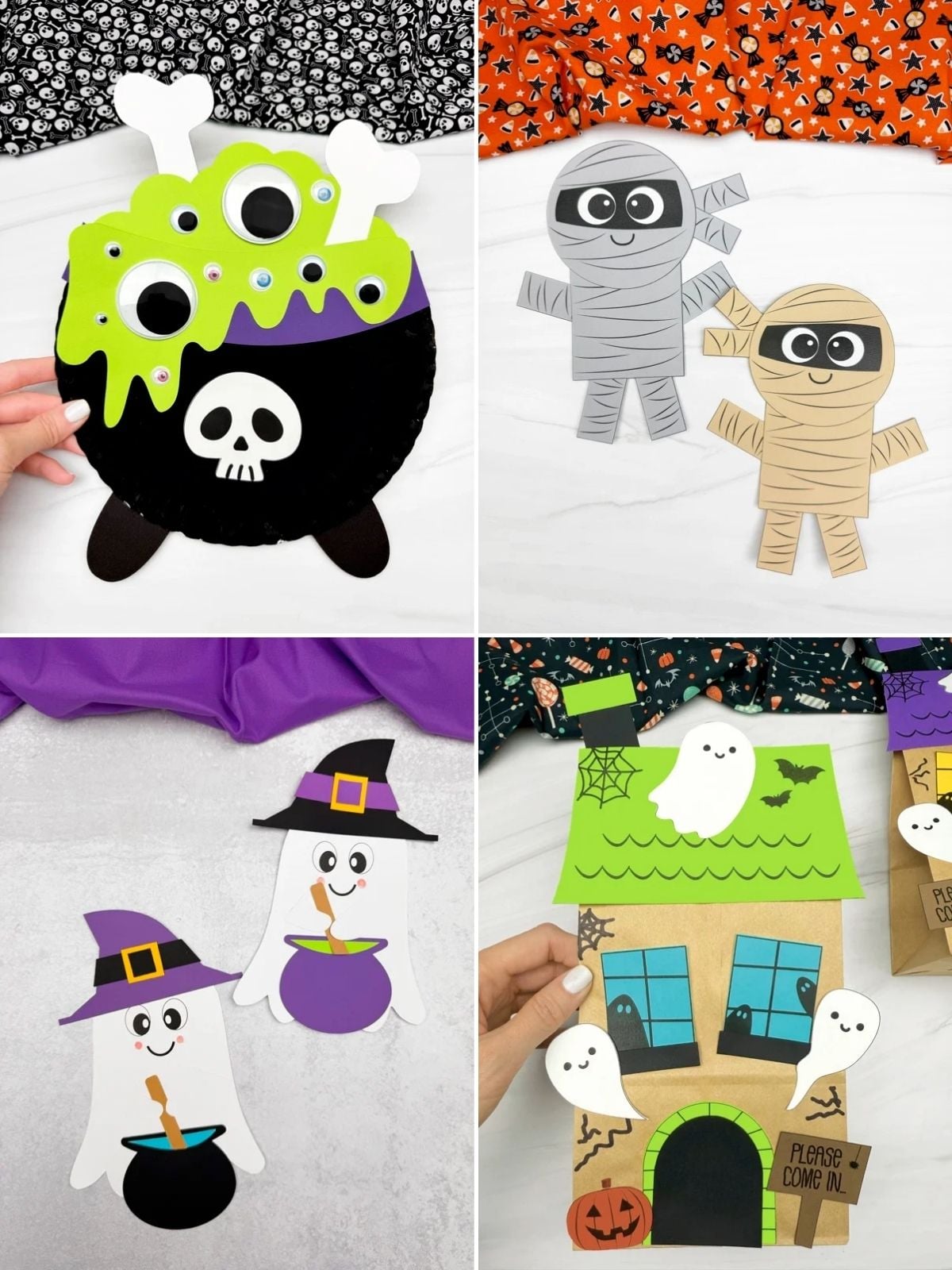 collage image of Classic Halloween Paper Projects
