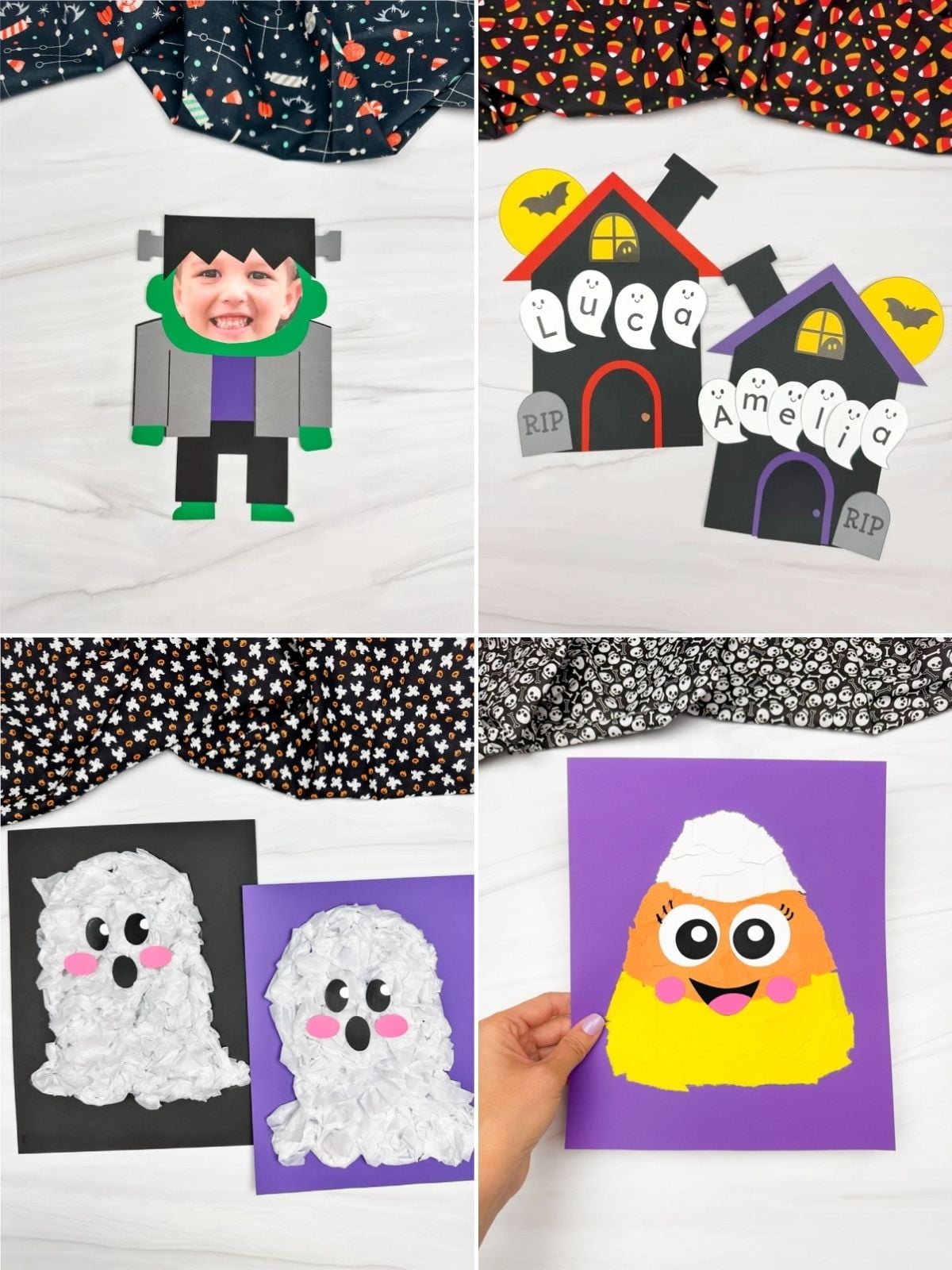 collage image of Creepy-Cute Halloween Crafts