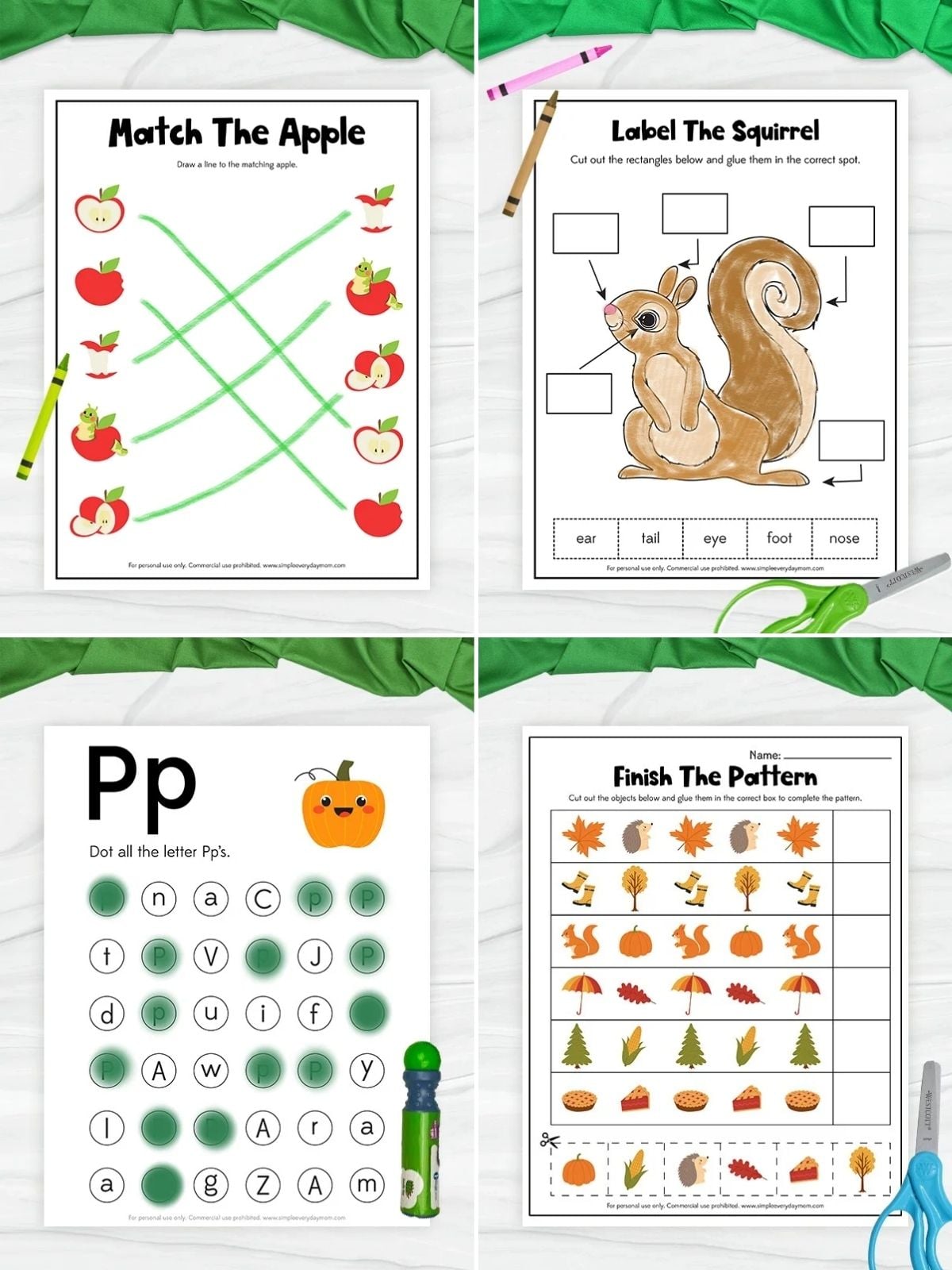 collage image of Fall Activities for Kids