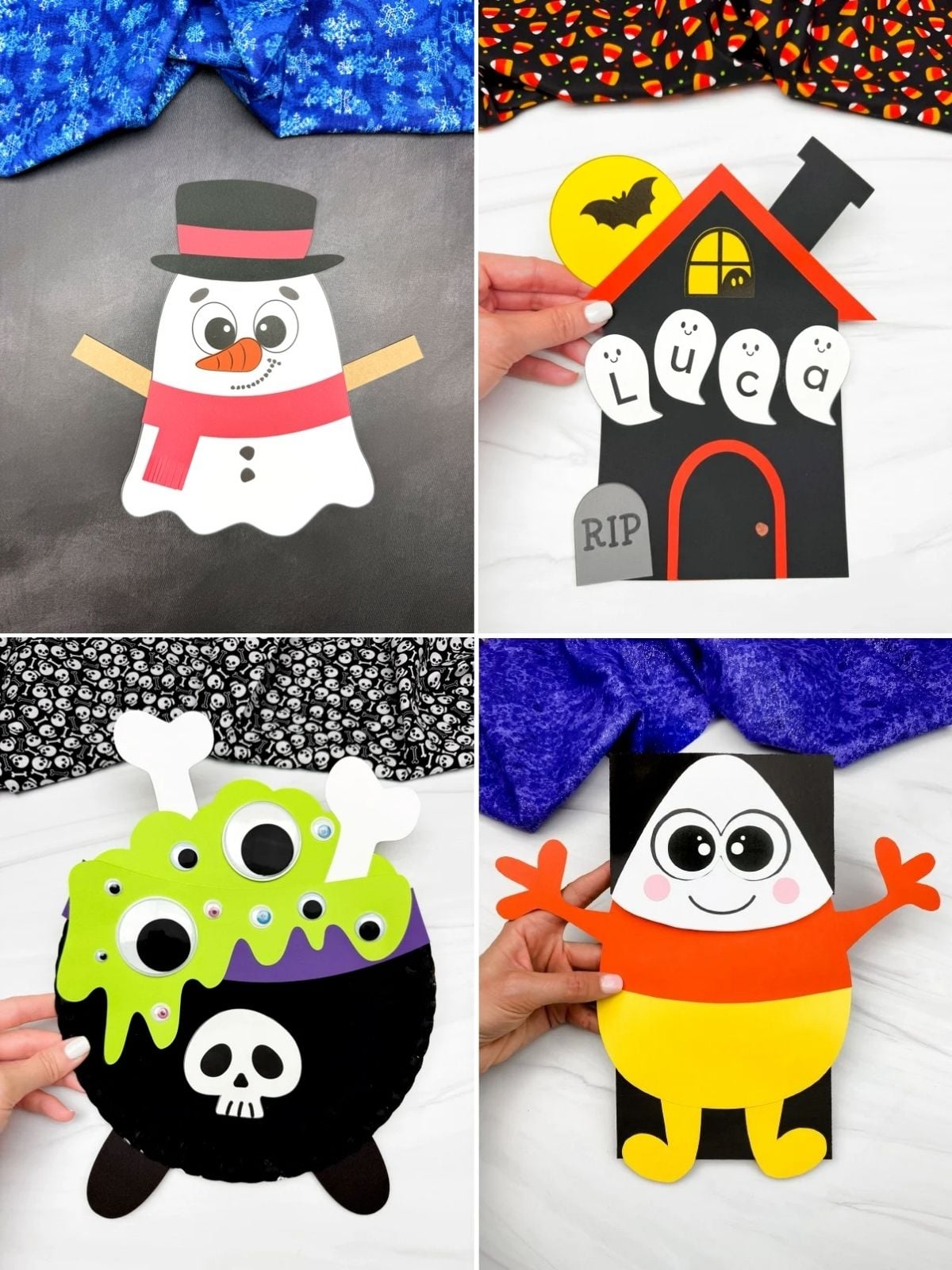 collage image of Festive Paper Crafts for October