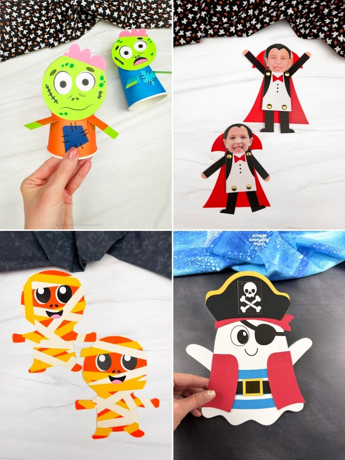 collage image of Fun Halloween Projects