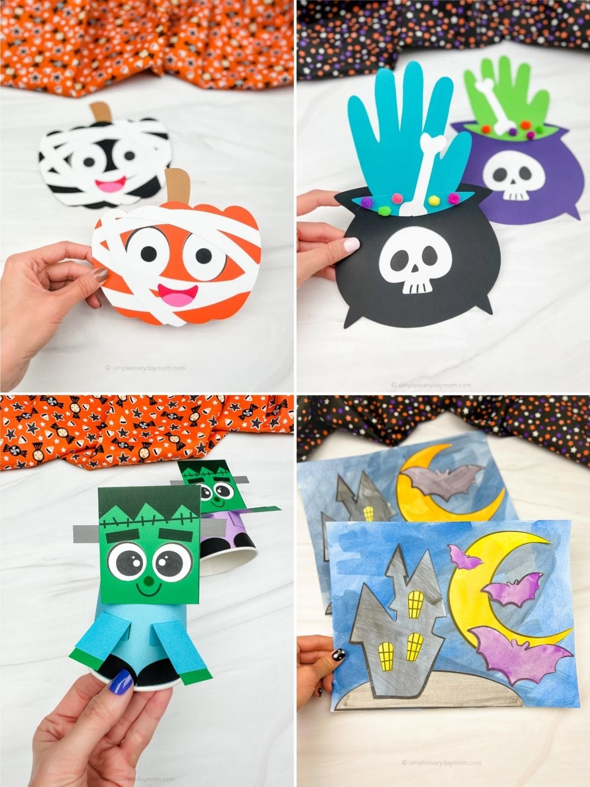 collage image of October Craft Ideas