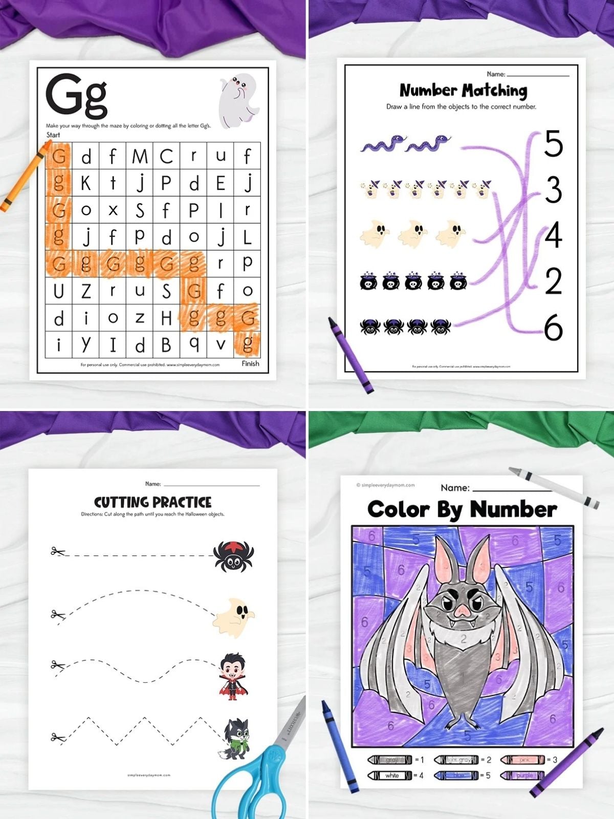 collage image of Playful Halloween Brain Boosters