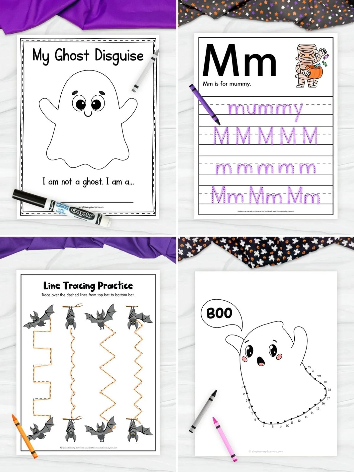 collage image of Early Literacy & Motor Practice for October