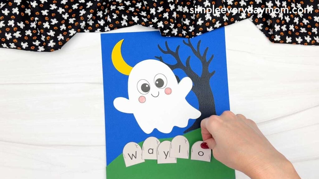 Ghost Name Craft for Kids [Free Printable Template]