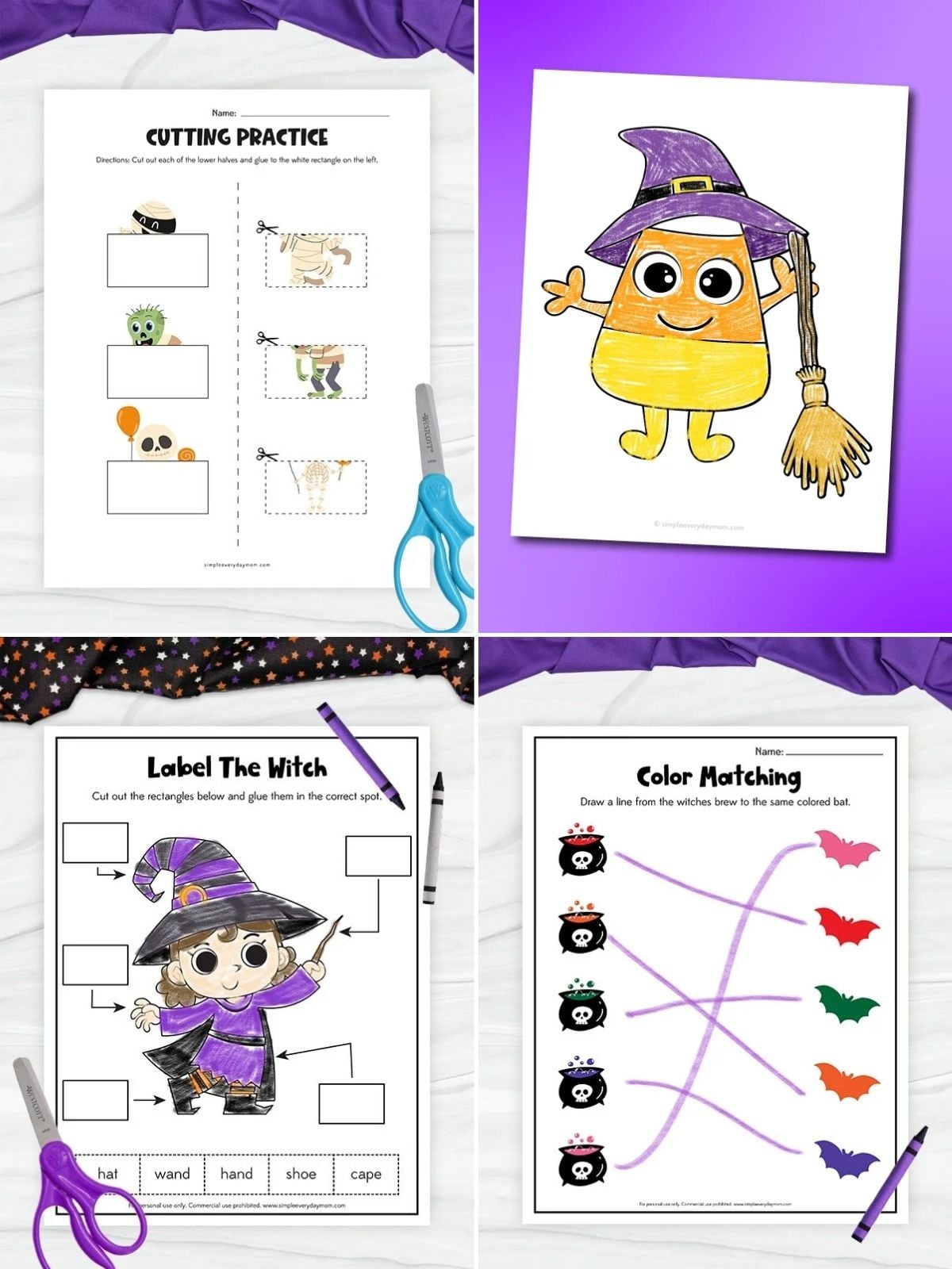 collage image of Halloween Activities for Kids