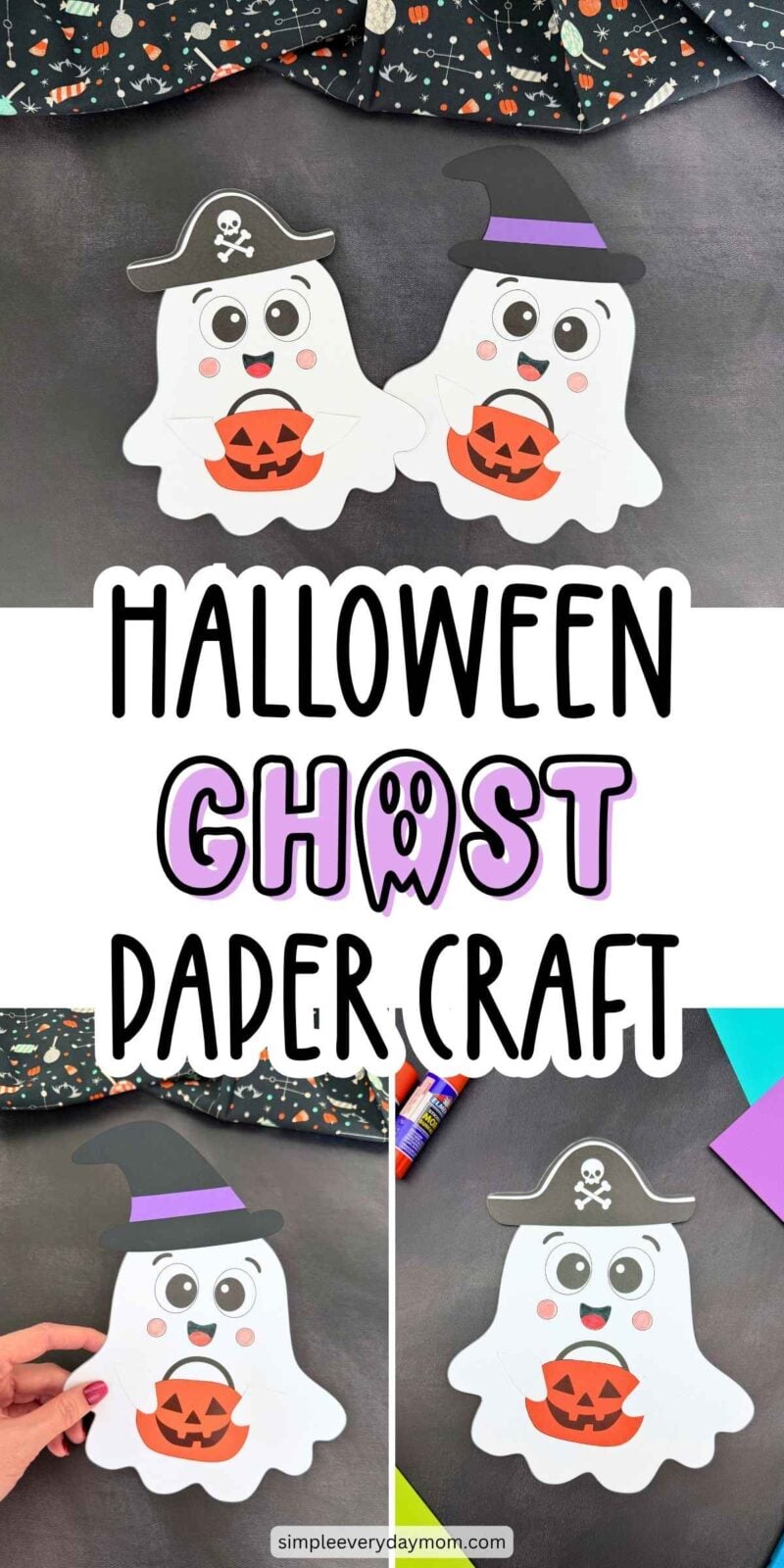 Halloween Ghost Craft for Kids [Free Printable Template]