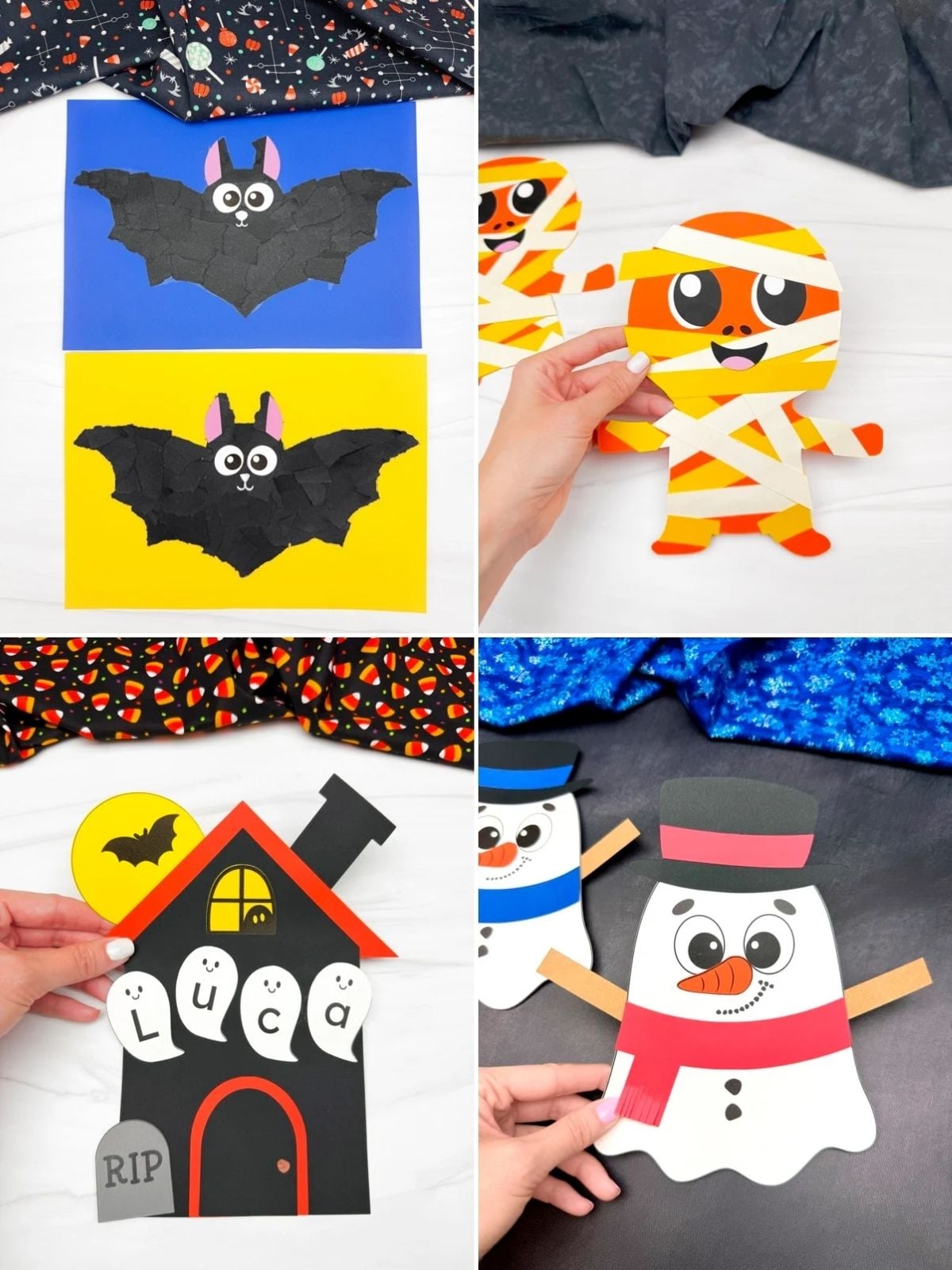 collage image of Halloween Projects for Kids