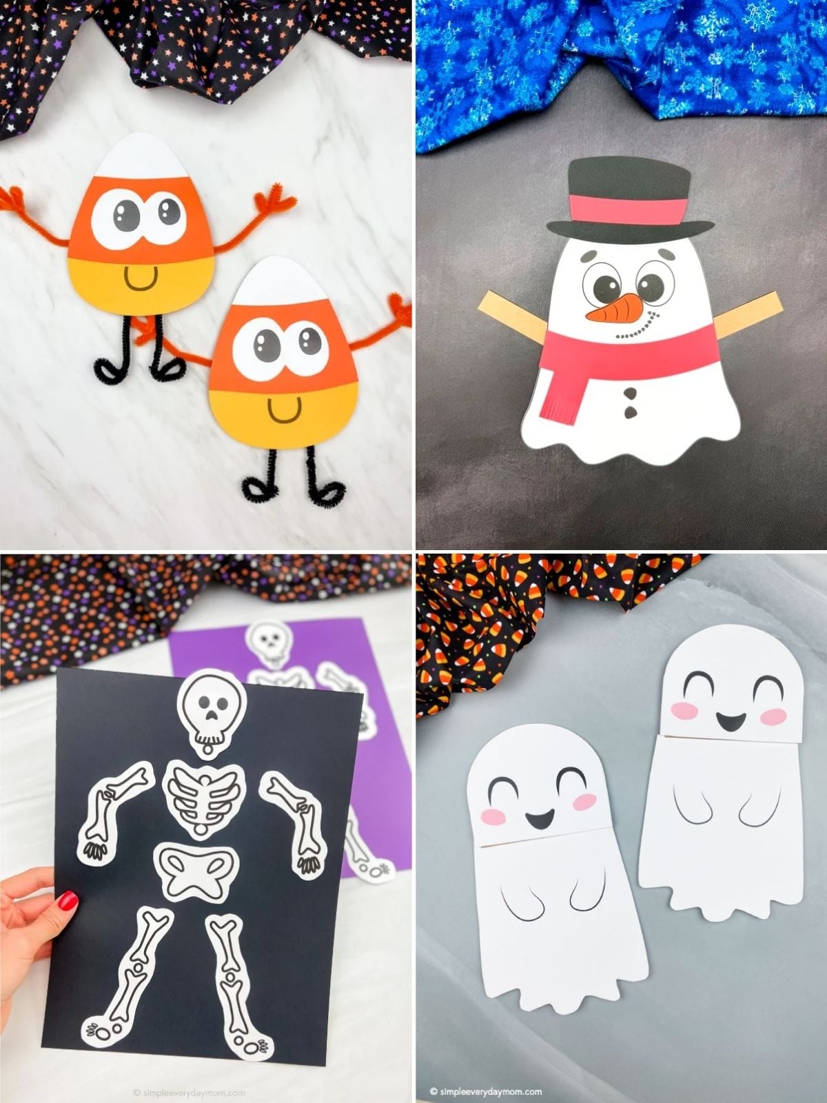 collage image of Playful Halloween Crafts